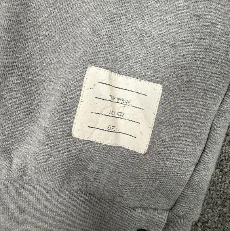 Thom Browne Thom Browne Gray Cotton Men's Sweatshirt 0089 Size US M / EU 48-50 / 2 - 3 Thumbnail