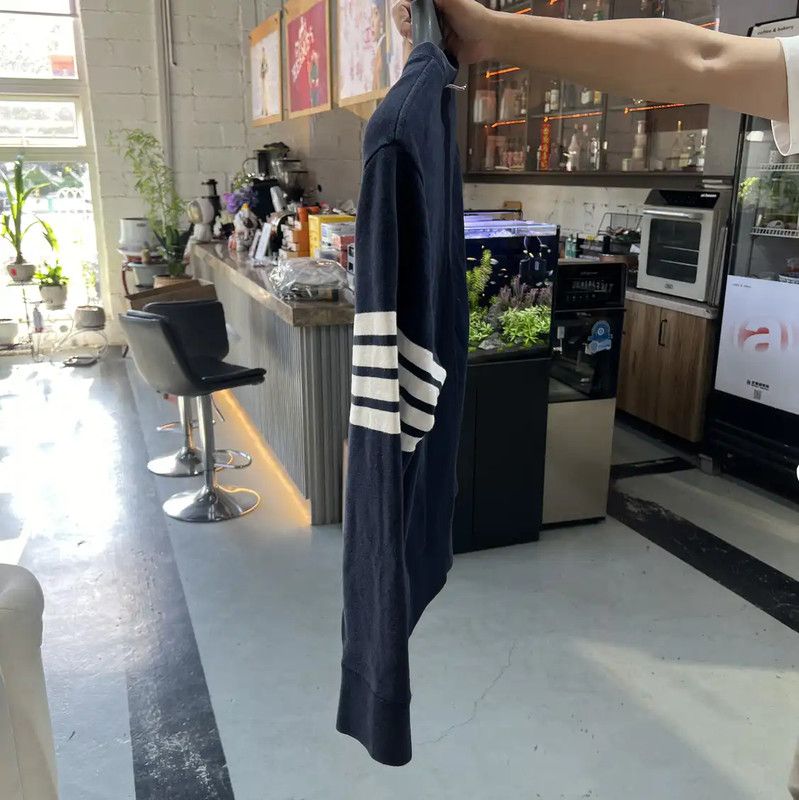 Thom Browne Thom Browne Navy Cotton Men's Sweatshirt 0089 Size US M / EU 48-50 / 2 - 3 Thumbnail