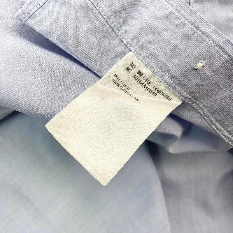 Thom Browne Thom Browne Blue Cotton Long Sleeve Shirt 0089 Size US M / EU 48-50 / 2 - 5 Thumbnail