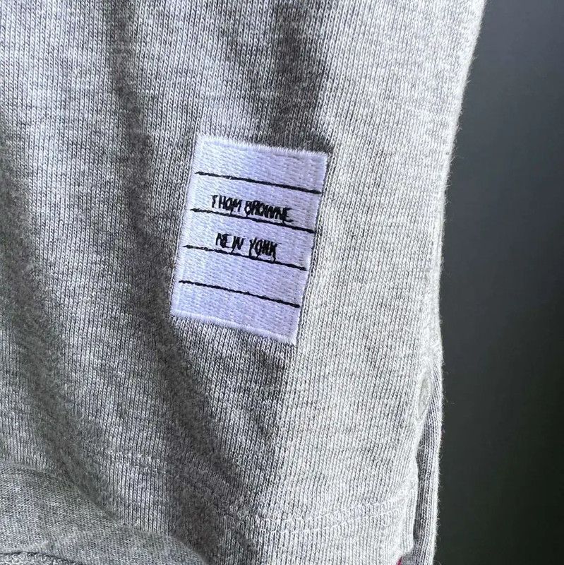 Thom Browne Thom Browne Gray Cotton Men's T-Shirt 0089 Size US M / EU 48-50 / 2 - 5 Thumbnail