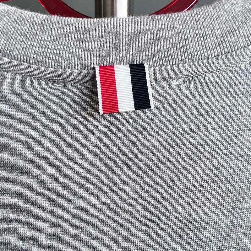Thom Browne Thom Browne Gray Cotton Men's T-Shirt 0089 Size US M / EU 48-50 / 2 - 6 Thumbnail