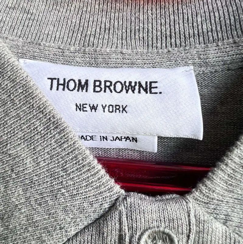 Thom Browne Thom Browne Gray Cotton Men's T-Shirt 0089 Size US M / EU 48-50 / 2 - 3 Thumbnail
