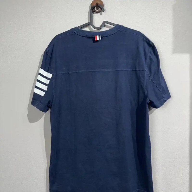 Thom Browne Thom Browne Blue Cotton Blend Men’s T-Shirt 0089 Size US M / EU 48-50 / 2 - 2 Thumbnail