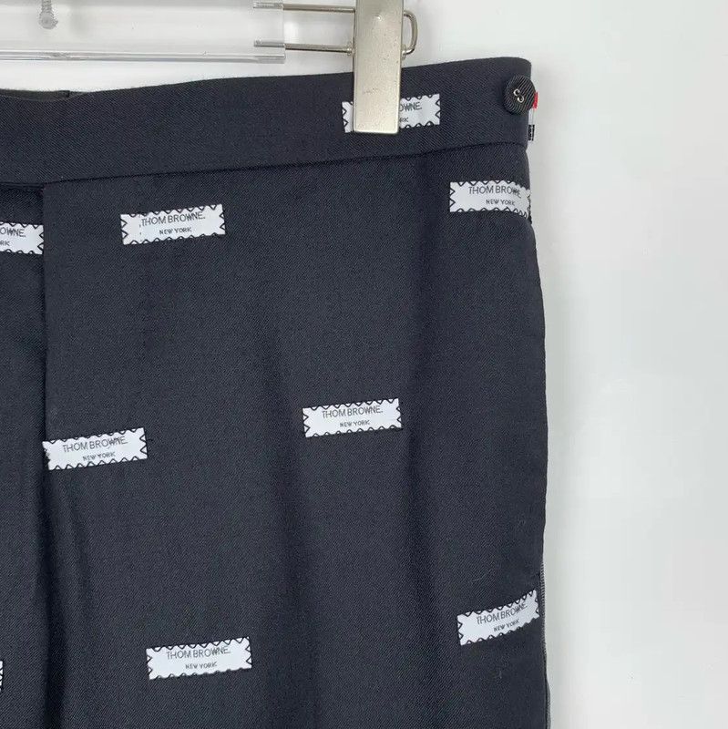 Thom Browne Thom Browne Black Wool Casual Pants for Men 0089 Size US 26 / EU 42 - 3 Thumbnail