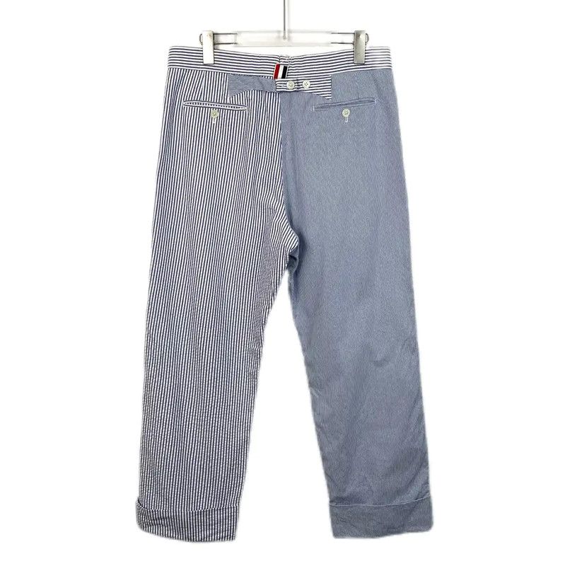 Thom Browne Thom Browne Men's Color Block Cotton Casual Pants 0089 Size US 32 / EU 48 - 2 Thumbnail