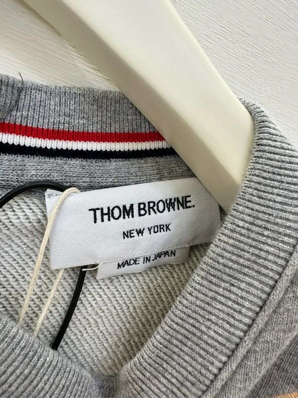 Thom Browne Thom Browne Gray Long Sleeve Cotton Sweatshirt 0089 Size US L / EU 52-54 / 3 - 4 Thumbnail
