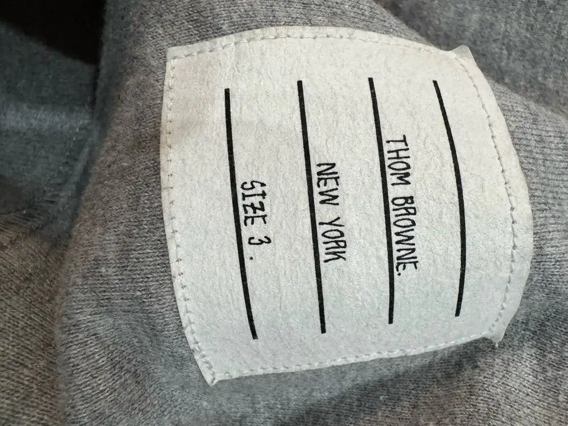 Thom Browne Thom Browne Gray Cotton Men's Sweatshirt 0089 Size US M / EU 48-50 / 2 - 4 Thumbnail