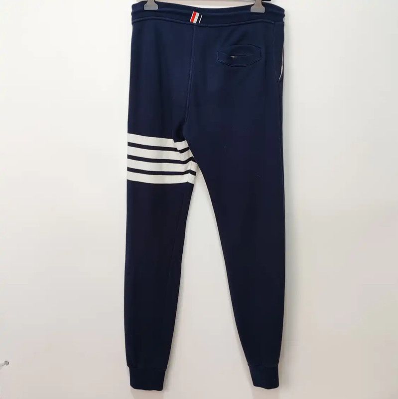 Thom Browne Thom Browne Navy Cotton Casual Pants 0089 Size US 30 / EU 46 - 2 Thumbnail