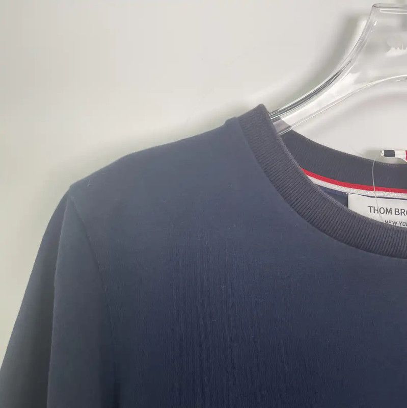 Thom Browne Thom Browne Men's Blue Cotton T-Shirt 0089 Size US XS / EU 42 / 0 - 3 Thumbnail