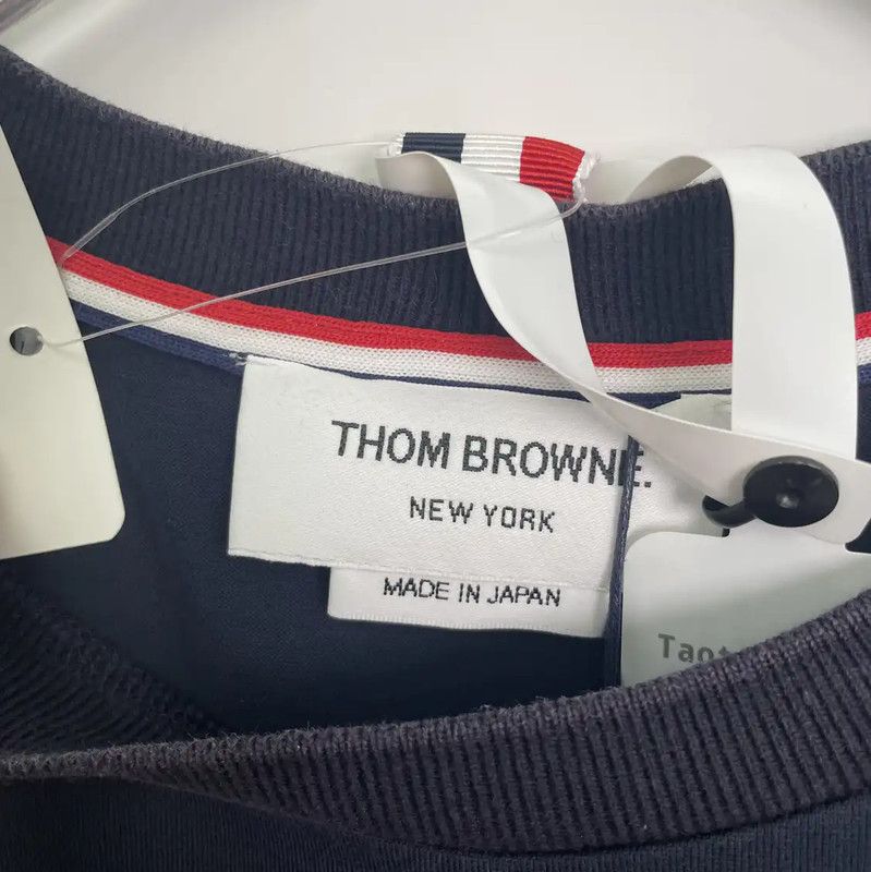 Thom Browne Thom Browne Men's Blue Cotton T-Shirt 0089 Size US XS / EU 42 / 0 - 6 Thumbnail
