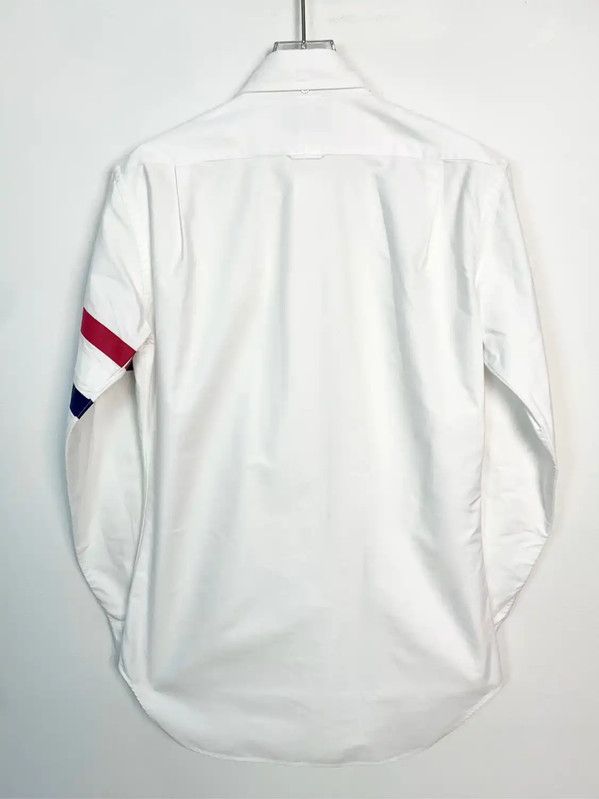 Thom Browne Thom Browne White Cotton Men's Shirt 0089 Size US S / EU 44-46 / 1 - 2 Thumbnail