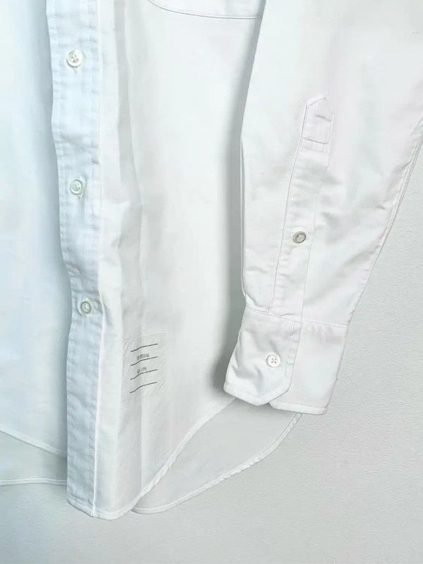 Thom Browne Thom Browne White Cotton Men's Shirt 0089 Size US S / EU 44-46 / 1 - 4 Thumbnail