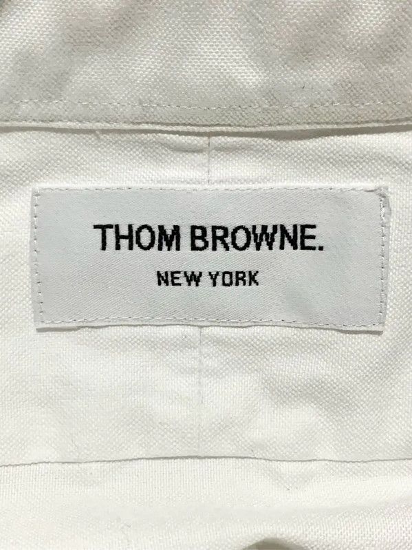 Thom Browne Thom Browne White Cotton Men's Shirt 0089 Size US S / EU 44-46 / 1 - 6 Thumbnail