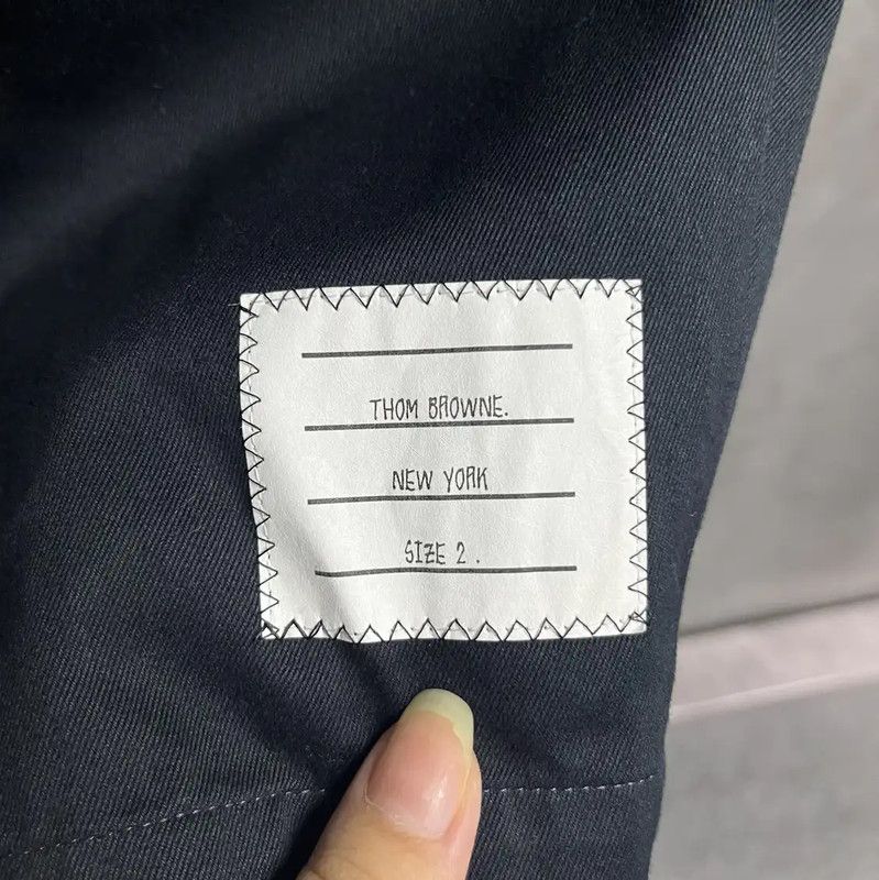 Thom Browne Thom Browne Blue Cotton Men's Shorts 0089 Size US 28 / EU 44 - 3 Thumbnail