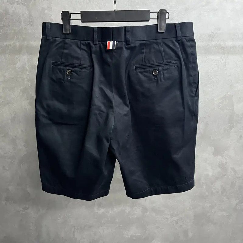 Thom Browne Thom Browne Blue Cotton Men's Shorts 0089 Size US 28 / EU 44 - 4 Thumbnail