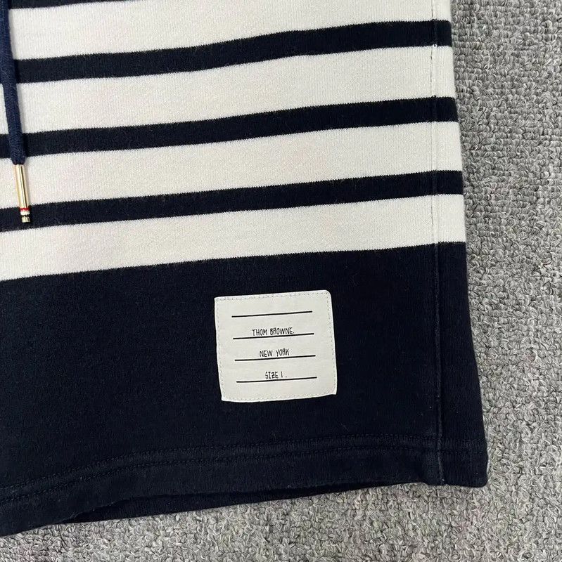 Thom Browne Thom Browne Navy Cotton Men's Shorts 0089 Size US 27 - 3 Thumbnail