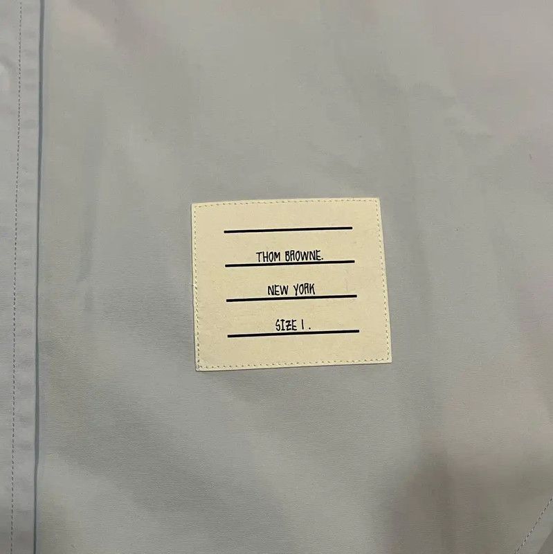 Thom Browne Thom Browne Men's Light Blue Cotton Shirt 0089 Size US M / EU 48-50 / 2 - 6 Thumbnail