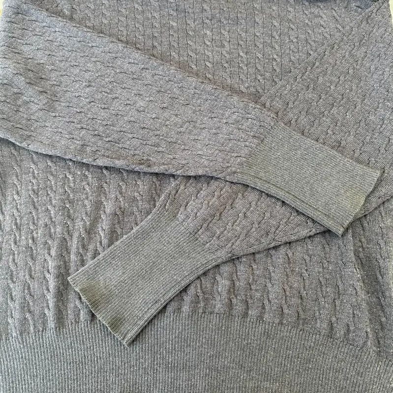 Thom Browne Thom Browne Gray Wool Striped Long Sleeve Sweater 0089 Size US XXL / EU 58 / 5 - 6 Thumbnail