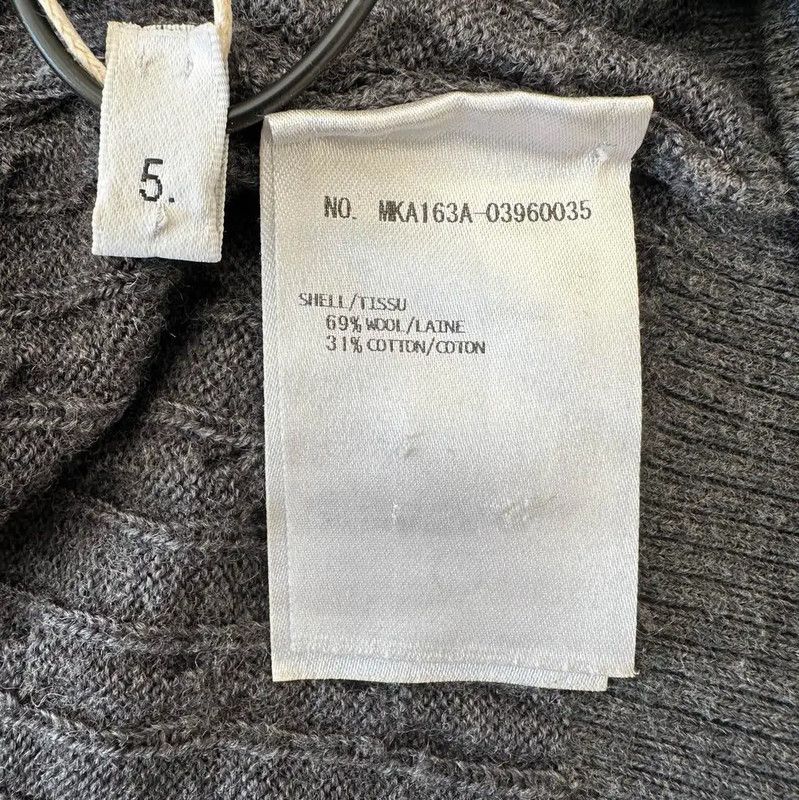 Thom Browne Thom Browne Gray Wool Striped Long Sleeve Sweater 0089 Size US XXL / EU 58 / 5 - 8 Thumbnail