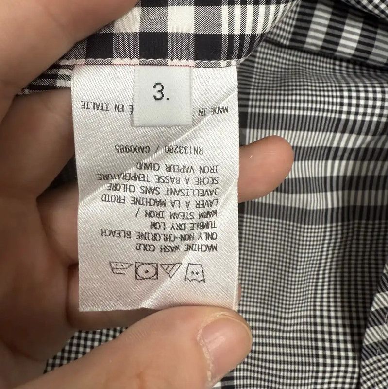 Thom Browne Thom Browne Gray Cotton Men's Shirt 0089 Size US M / EU 48-50 / 2 - 4 Thumbnail