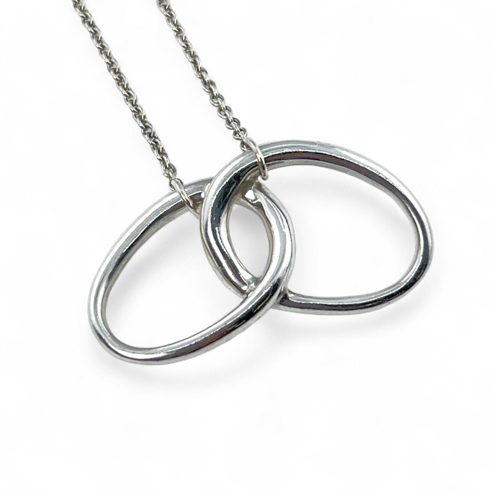 Tiffany & Co. Tiffany & Co. Tiffany&Co. Double Loop Ring Silver Necklace Metal Necklace DUTY FREE for USA Size ONE SIZE - 4 Thumbnail