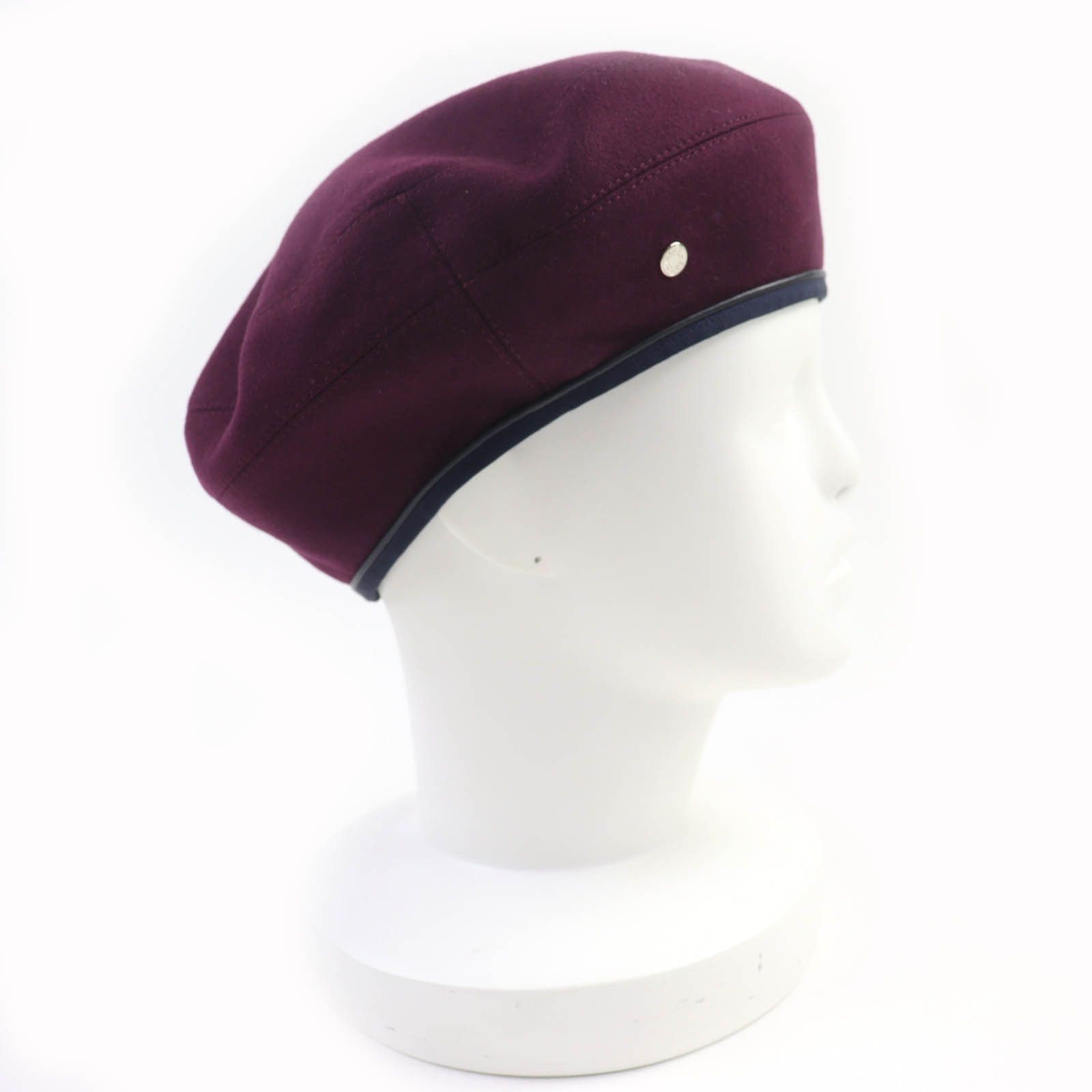 Hermes Hermes Hermes Santreno Leather Cashmere Beret Leather Hats DUTY FREE for USA Size ONE SIZE - 5 Thumbnail