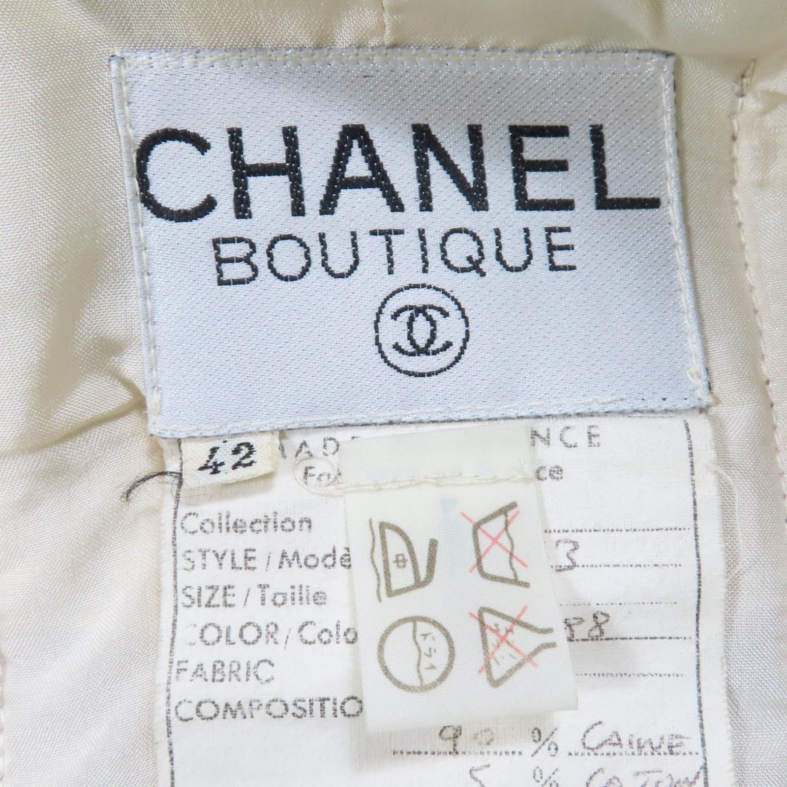 Chanel Chanel Chanel Tweed Two-piece Set Cotton Suits DUTY FREE for USA Size ONE SIZE - 8 Thumbnail