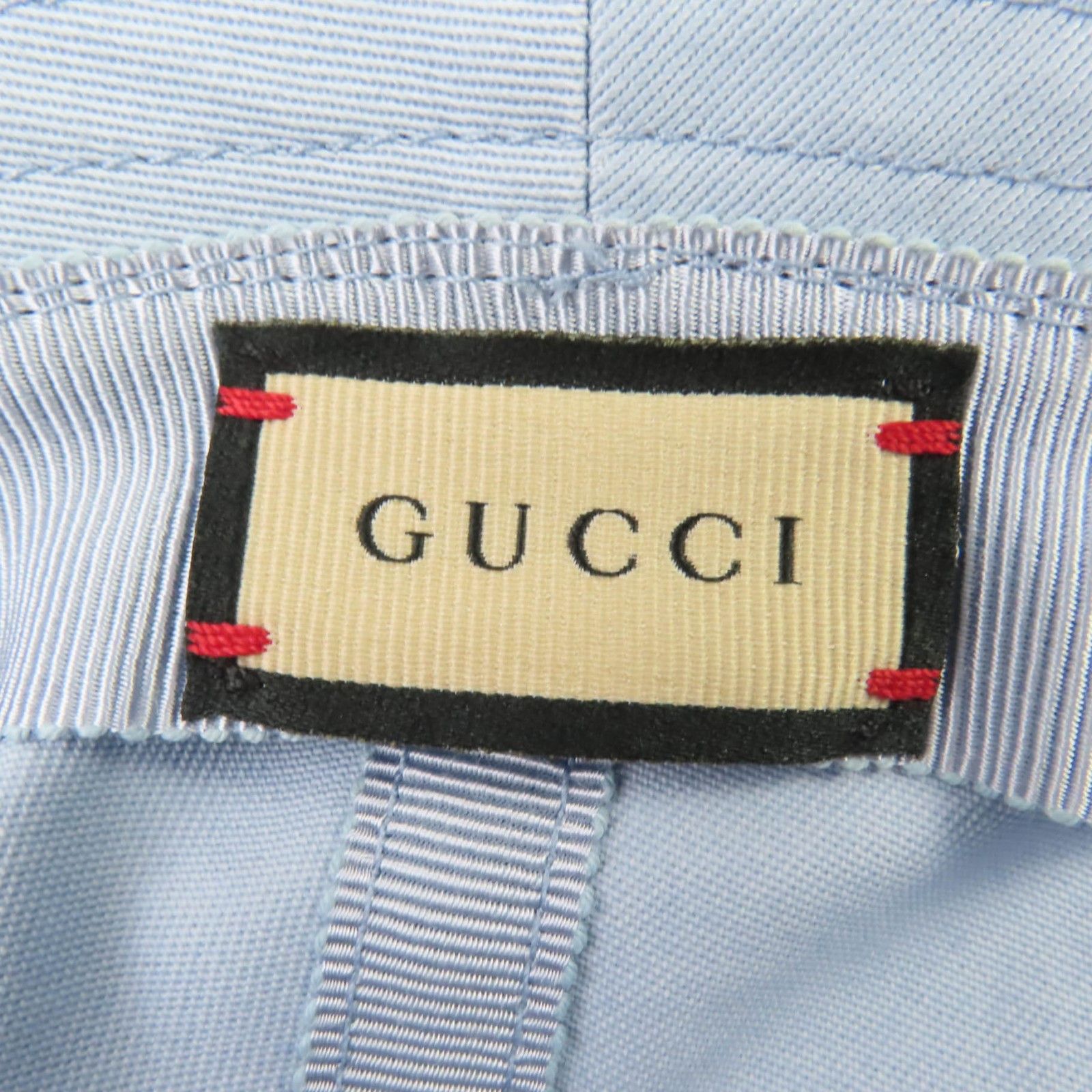 Gucci Gucci Gucci Embroidered Logo Cotton Bucket Hat Cotton Hats 782733 DUTY FREE for USA Size ONE SIZE - 8 Thumbnail