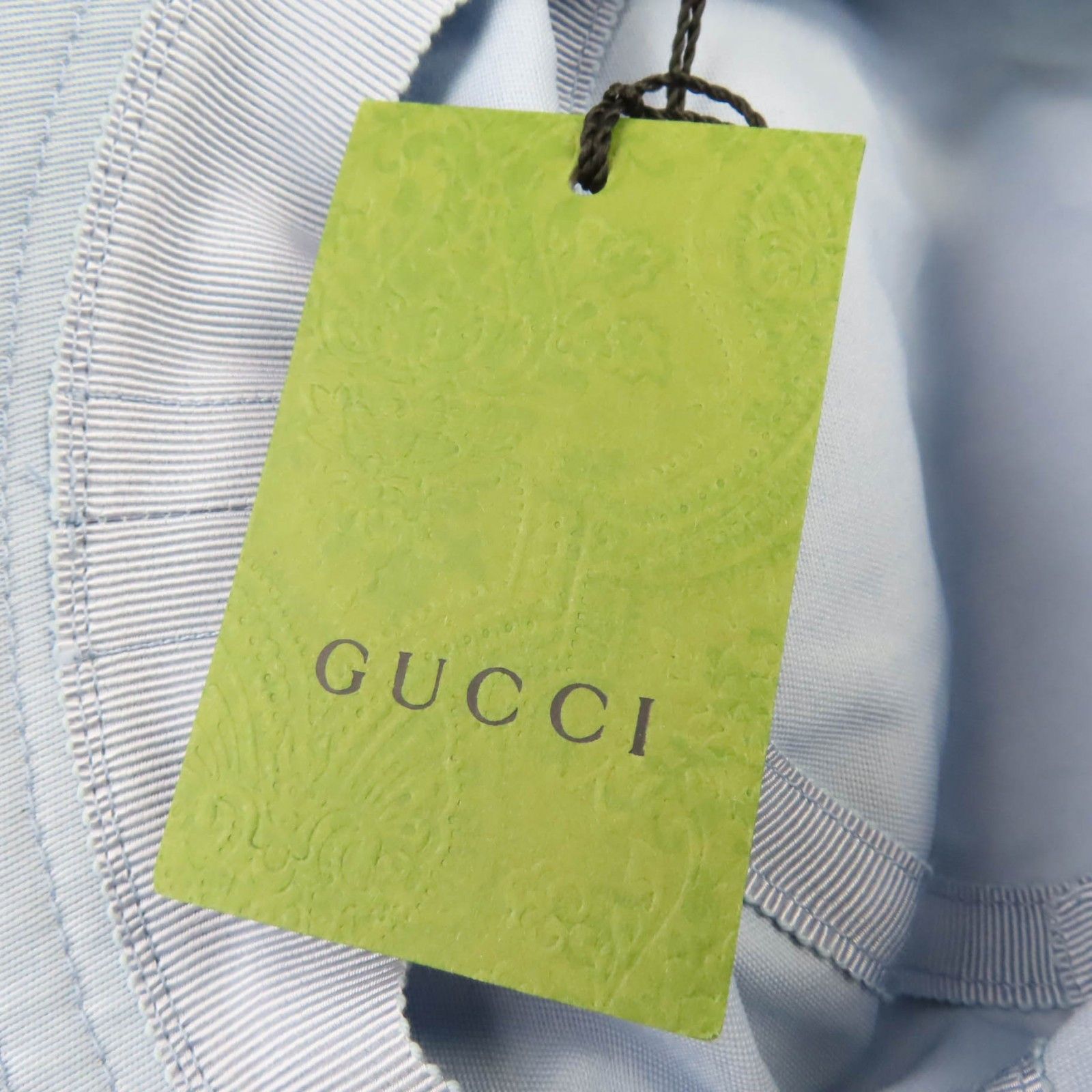 Gucci Gucci Gucci Embroidered Logo Cotton Bucket Hat Cotton Hats 782733 DUTY FREE for USA Size ONE SIZE - 15 Thumbnail