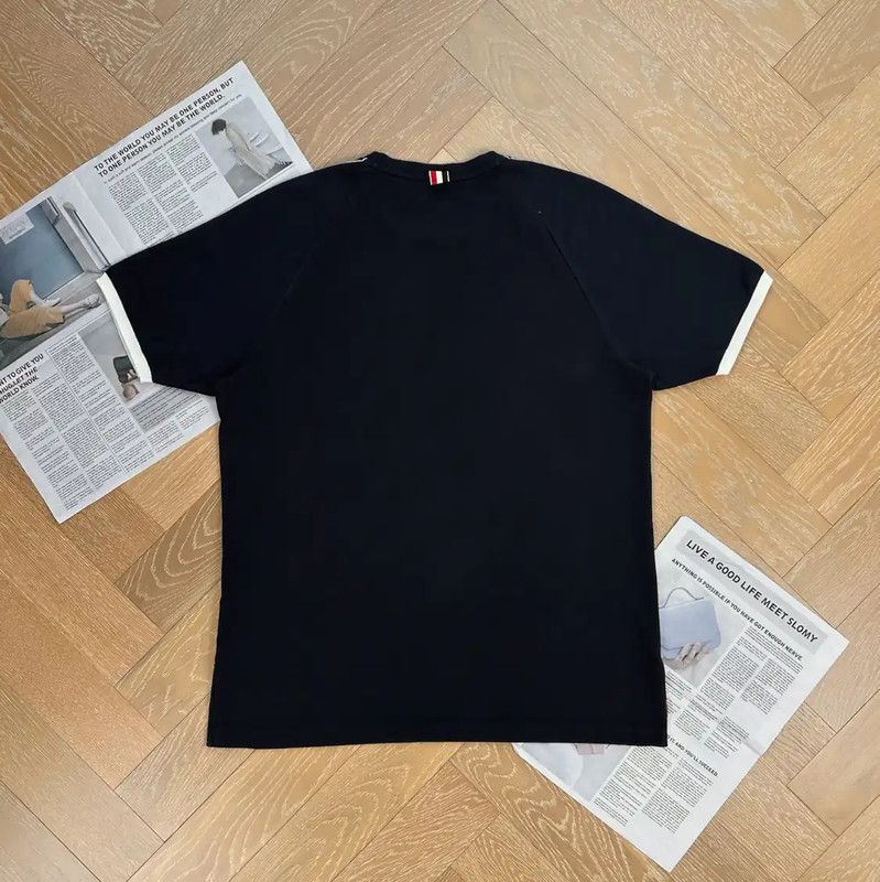 Thom Browne Thom Browne Navy Wool Men's T-Shirt 0089 Size US S / EU 44-46 / 1 - 2 Thumbnail