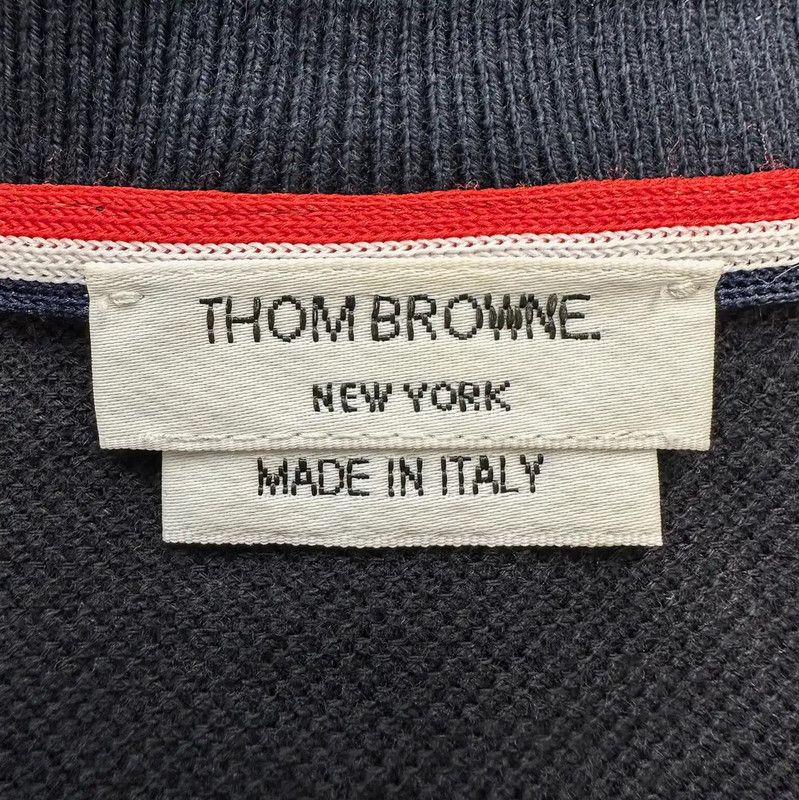 Thom Browne Thom Browne Navy Wool Men's T-Shirt 0089 Size US S / EU 44-46 / 1 - 7 Thumbnail