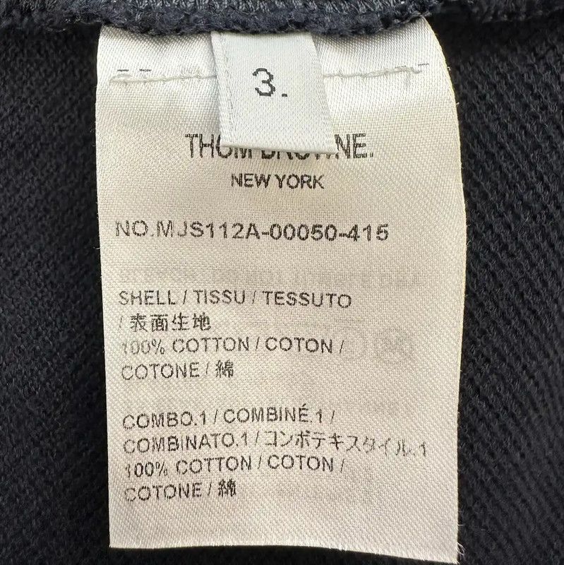 Thom Browne Thom Browne Navy Wool Men's T-Shirt 0089 Size US S / EU 44-46 / 1 - 9 Thumbnail