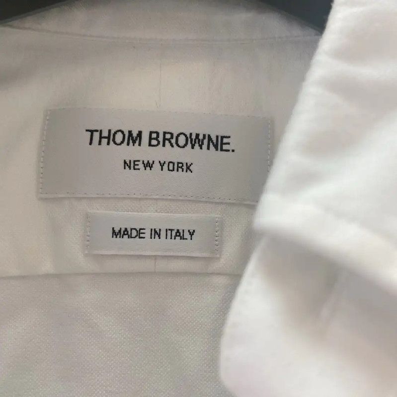 Thom Browne Thom Browne Classic White Cotton Men's Shirt 0089 Size US XS / EU 42 / 0 - 4 Thumbnail