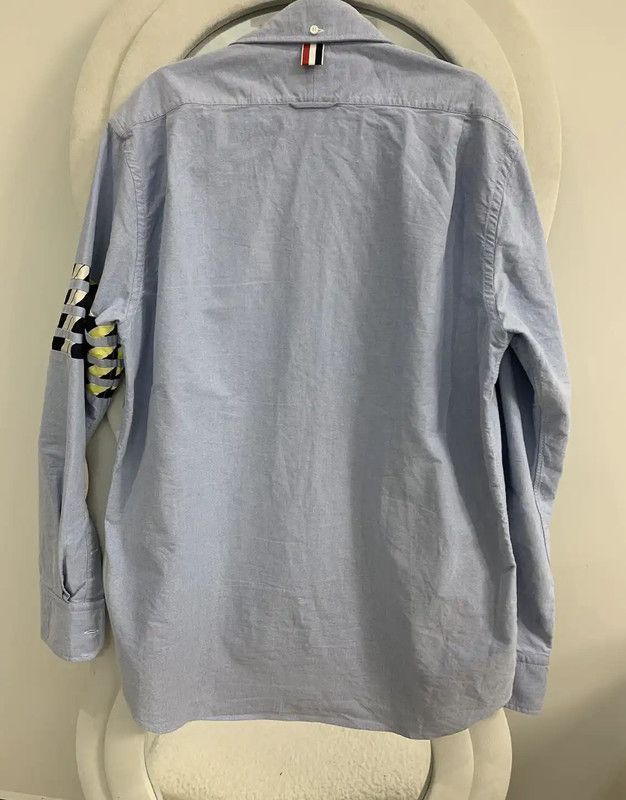 Thom Browne Thom Browne Sky Blue Long Sleeve Shirt 0089 Size US XXL / EU 58 / 5 - 3 Thumbnail