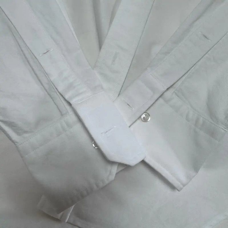 Thom Browne Thom Browne Long Sleeve Striped Cotton Shirt 0089 Size US S / EU 44-46 / 1 - 7 Thumbnail