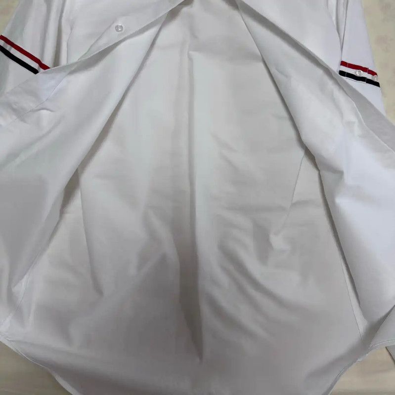 Thom Browne Thom Browne Long Sleeve Striped Cotton Shirt 0089 Size US S / EU 44-46 / 1 - 4 Thumbnail