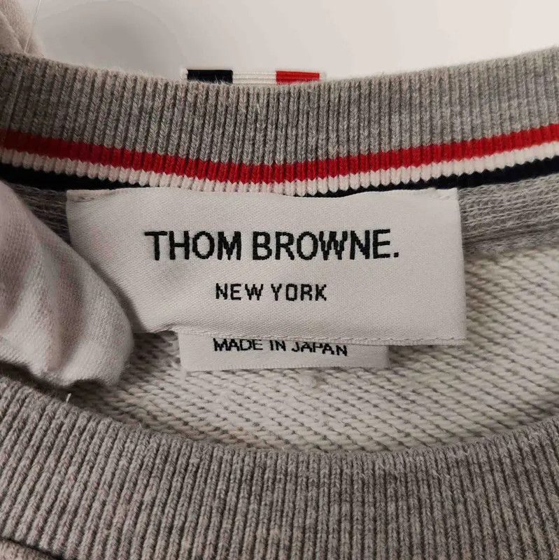 Thom Browne Thom Browne Gray Cotton Men's Sweatshirt 0089 Size US M / EU 48-50 / 2 - 3 Thumbnail