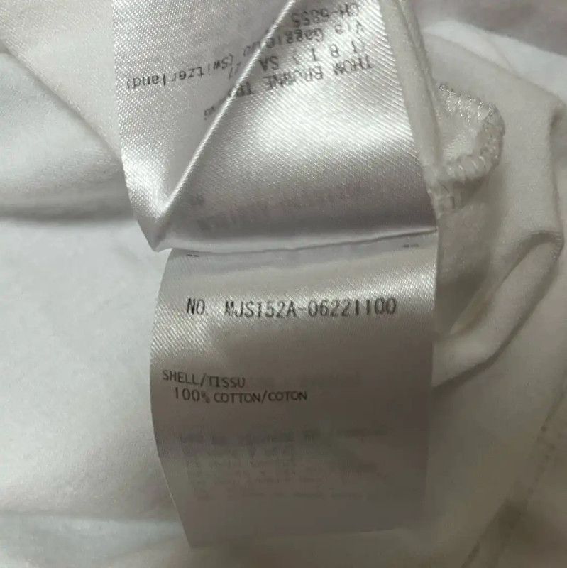Thom Browne Thom Browne White Cotton Men's T-Shirt 0089 Size US M / EU 48-50 / 2 - 7 Thumbnail
