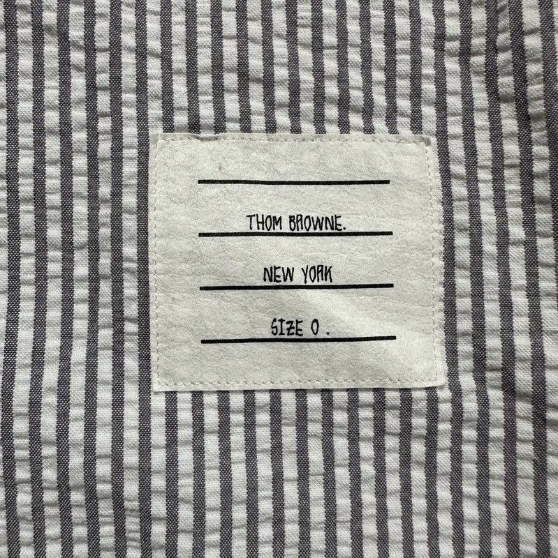 Thom Browne Thom Browne Gray-White Check Long Sleeve Shirt 0089 Size US S / EU 44-46 / 1 - 2 Thumbnail