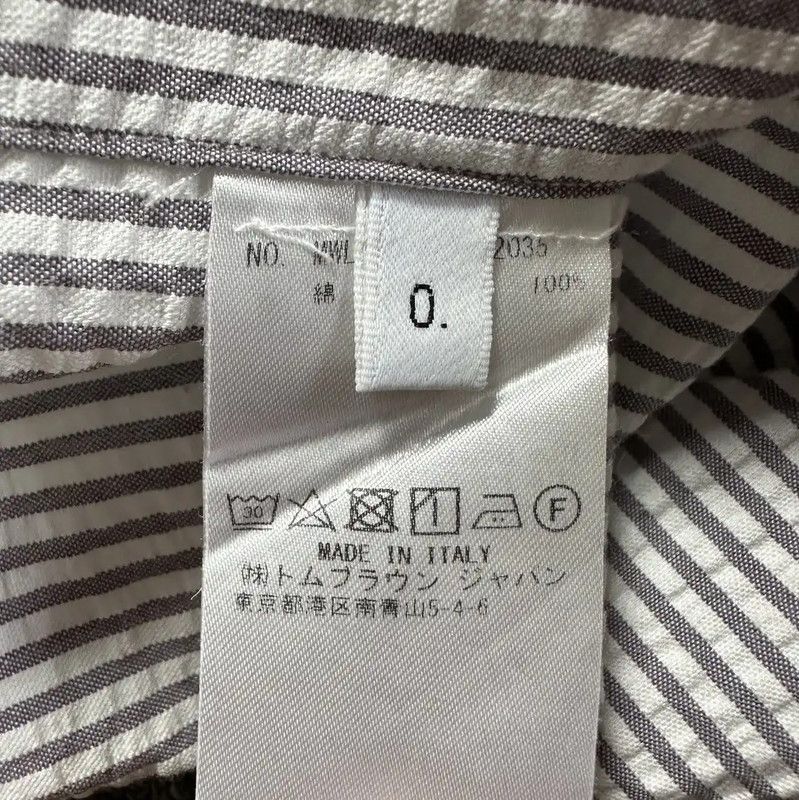 Thom Browne Thom Browne Gray-White Check Long Sleeve Shirt 0089 Size US S / EU 44-46 / 1 - 7 Thumbnail