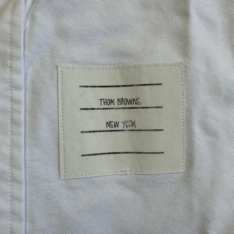 Thom Browne Thom Browne White Long Sleeve Shirt for Men 0089 Size US XXL / EU 58 / 5 - 2 Thumbnail