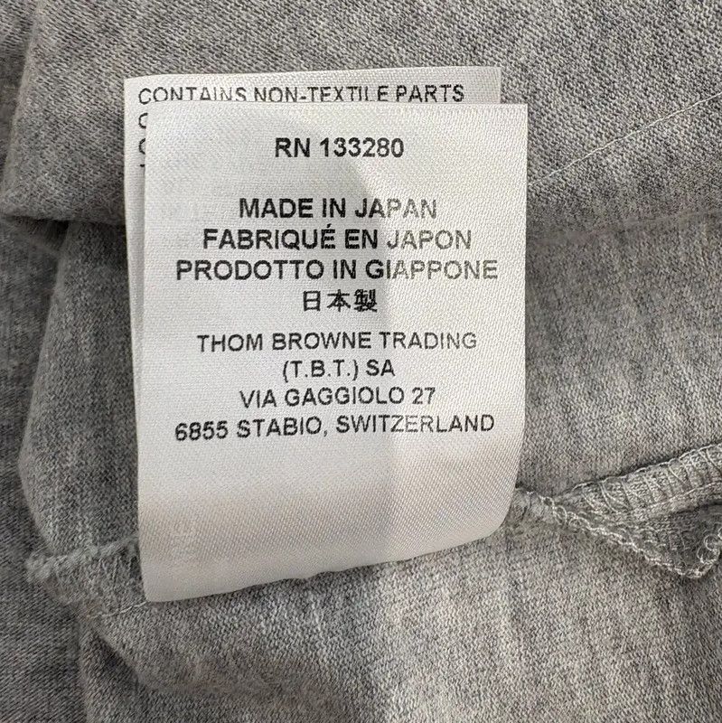 Thom Browne Thom Browne Men's Gray Short Sleeve Polo 0089 Size US S / EU 44-46 / 1 - 9 Thumbnail