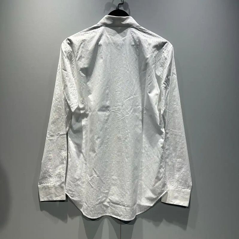 Thom Browne Thom Browne White Long Sleeve Shirt for Men 0089 Size US L / EU 52-54 / 3 - 2 Thumbnail
