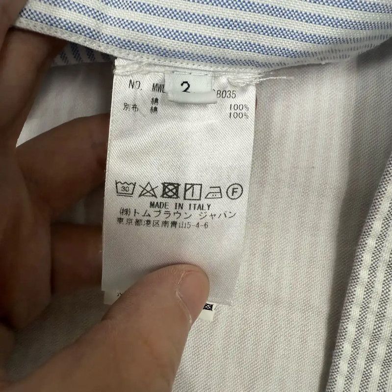 Thom Browne Thom Browne M Size Multi-Color Cotton Shirt 0089 Size US M / EU 48-50 / 2 - 4 Thumbnail