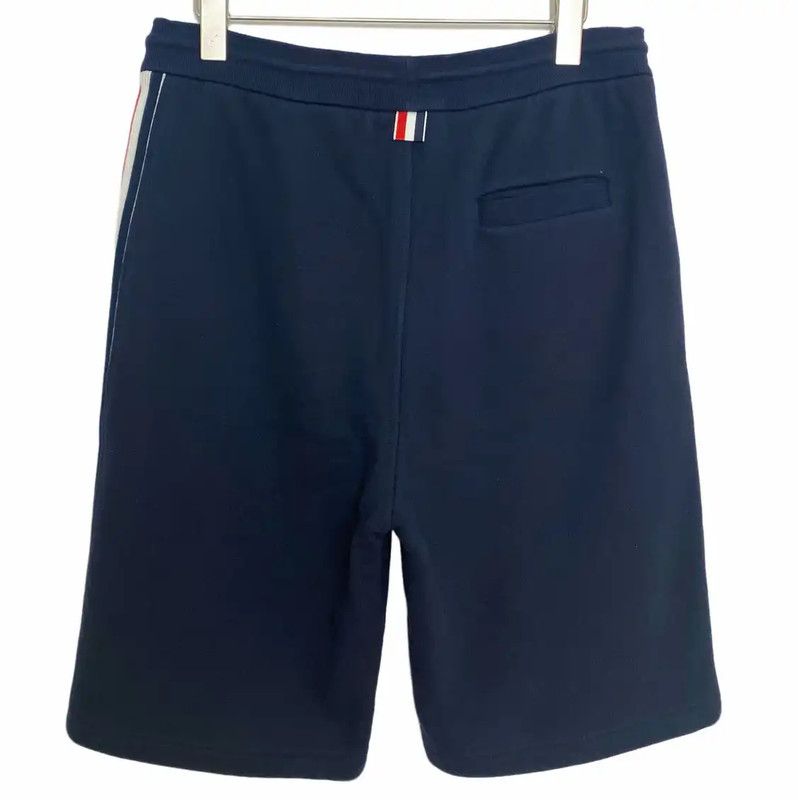 Thom Browne Thom Browne Navy Cotton Men's Shorts 0089 Size US 30 / EU 46 - 2 Thumbnail
