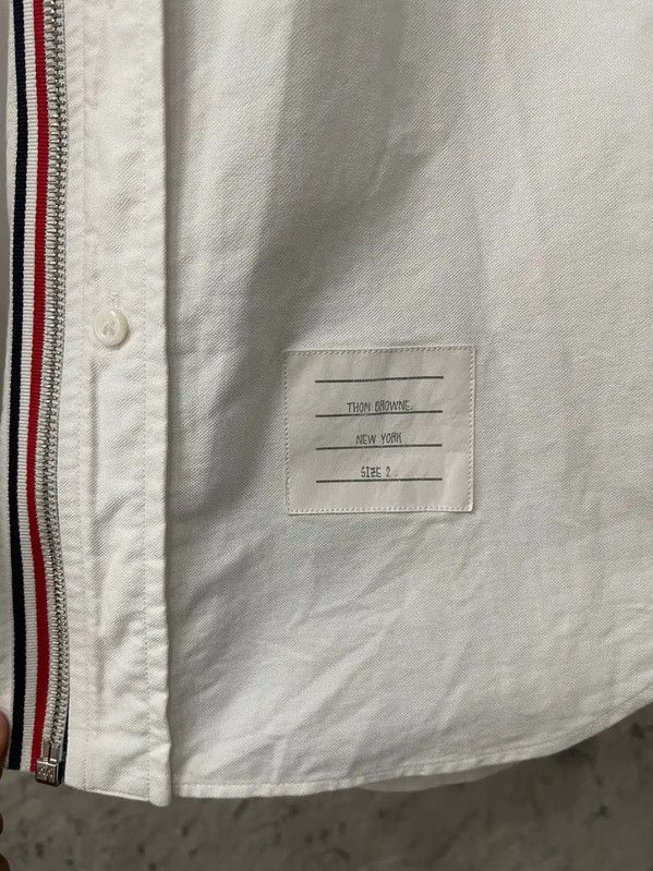 Thom Browne Thom Browne White Long Sleeve Shirt for Men 0089 Size US M / EU 48-50 / 2 - 6 Thumbnail
