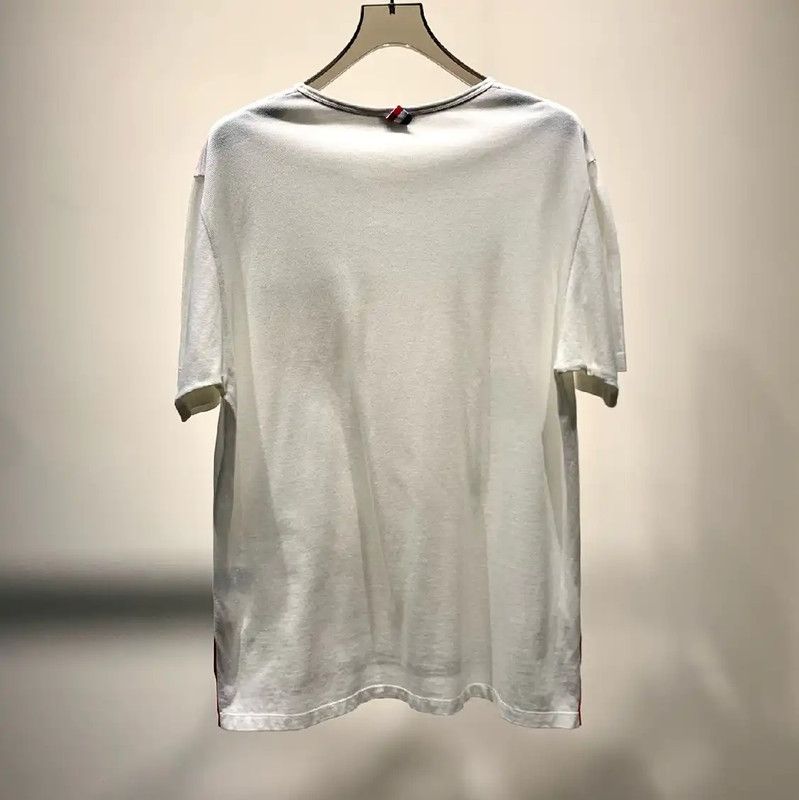 Thom Browne Thom Browne White Cotton Men's T-Shirt 0089 Size US M / EU 48-50 / 2 - 7 Thumbnail