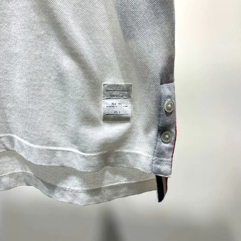 Thom Browne Thom Browne White Cotton Men's T-Shirt 0089 Size US M / EU 48-50 / 2 - 5 Thumbnail