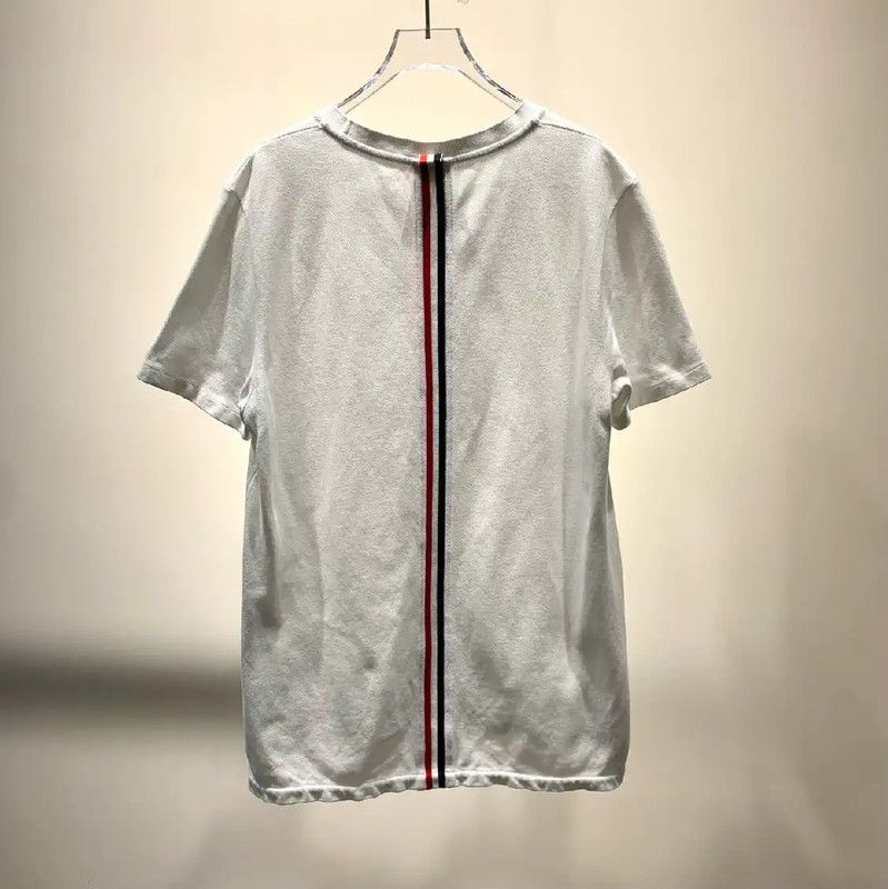 Thom Browne Thom Browne White Cotton Men's T-Shirt 0089 Size US XXL / EU 58 / 5 - 2 Thumbnail