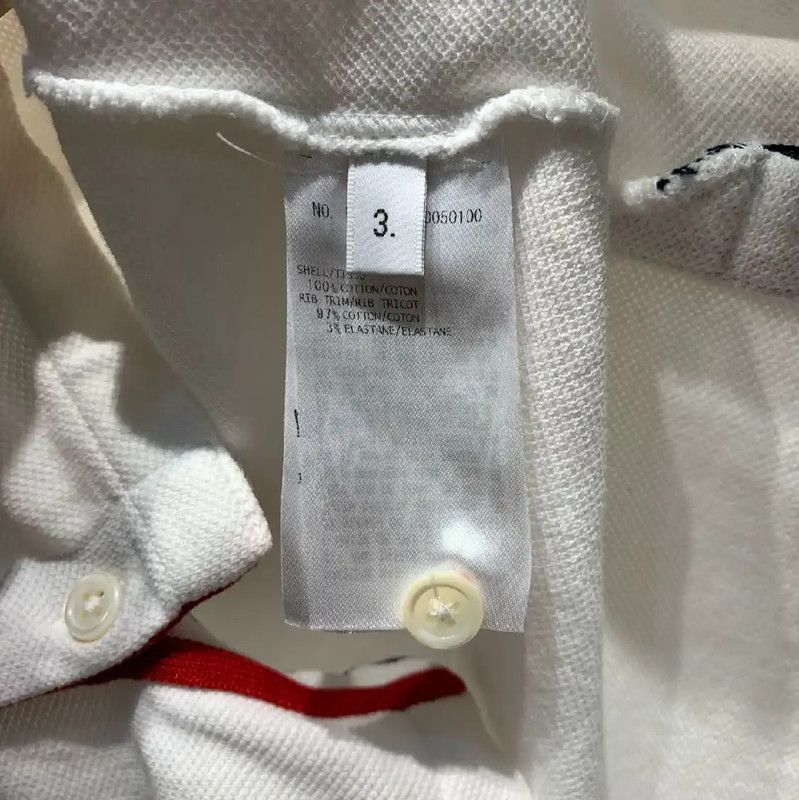 Thom Browne Thom Browne White Cotton Men's T-Shirt 0089 Size US XXL / EU 58 / 5 - 5 Thumbnail